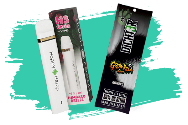 h3 ultra vape Happy Hemp H3 Ultra Vape Super Lemon Haze 1ml – CBDShop24 main image 1