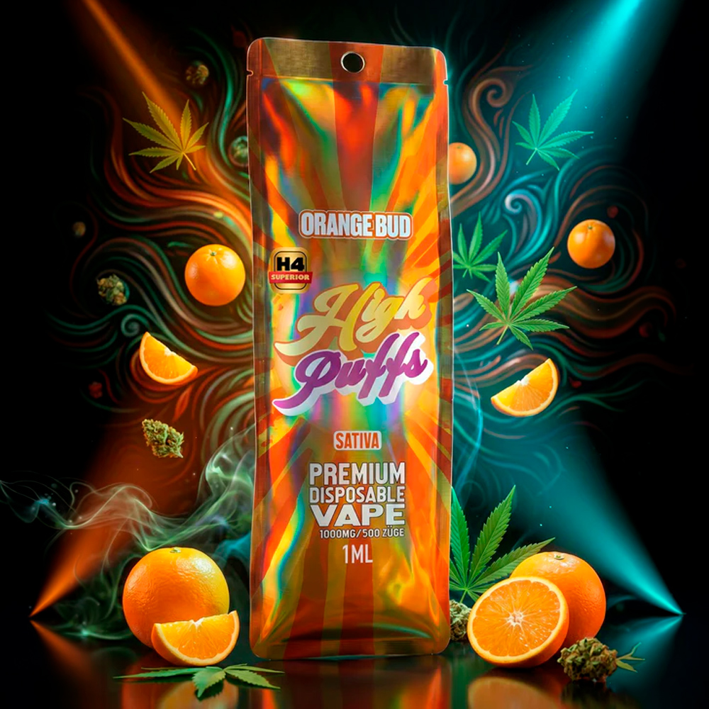 High Puffs H4 Superior Vape Orange Bud