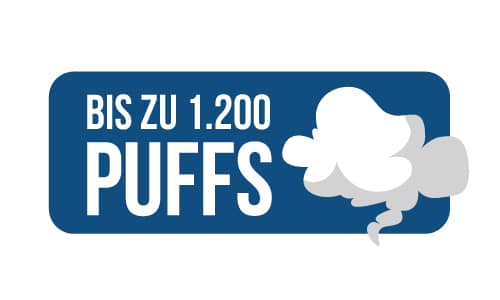 Logo bis zu 1200 Puffs