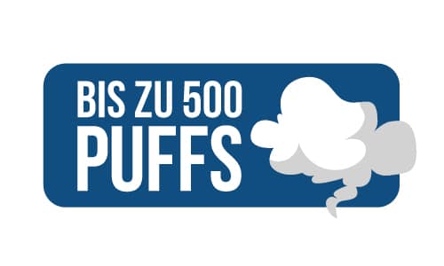 Logo bis zu 500 Puffs