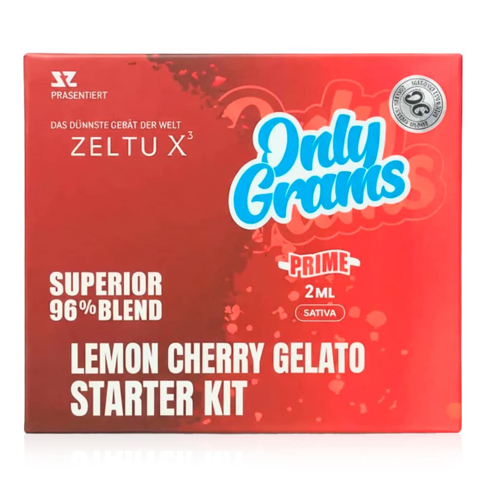 OnlyGrams Superior Pod Set + Akku Lemon Cherry Gelato Verpackung