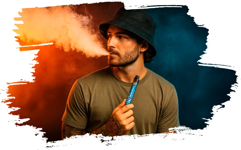 Mann mit Anglerhut gönnt sich SHEESH Superior Line